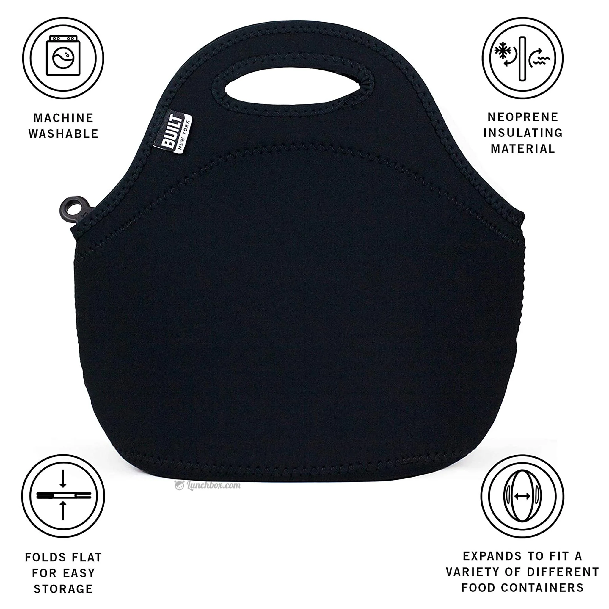 Gourmet Getaway Insulated Lunch Bag - Stealth Black - Image 4