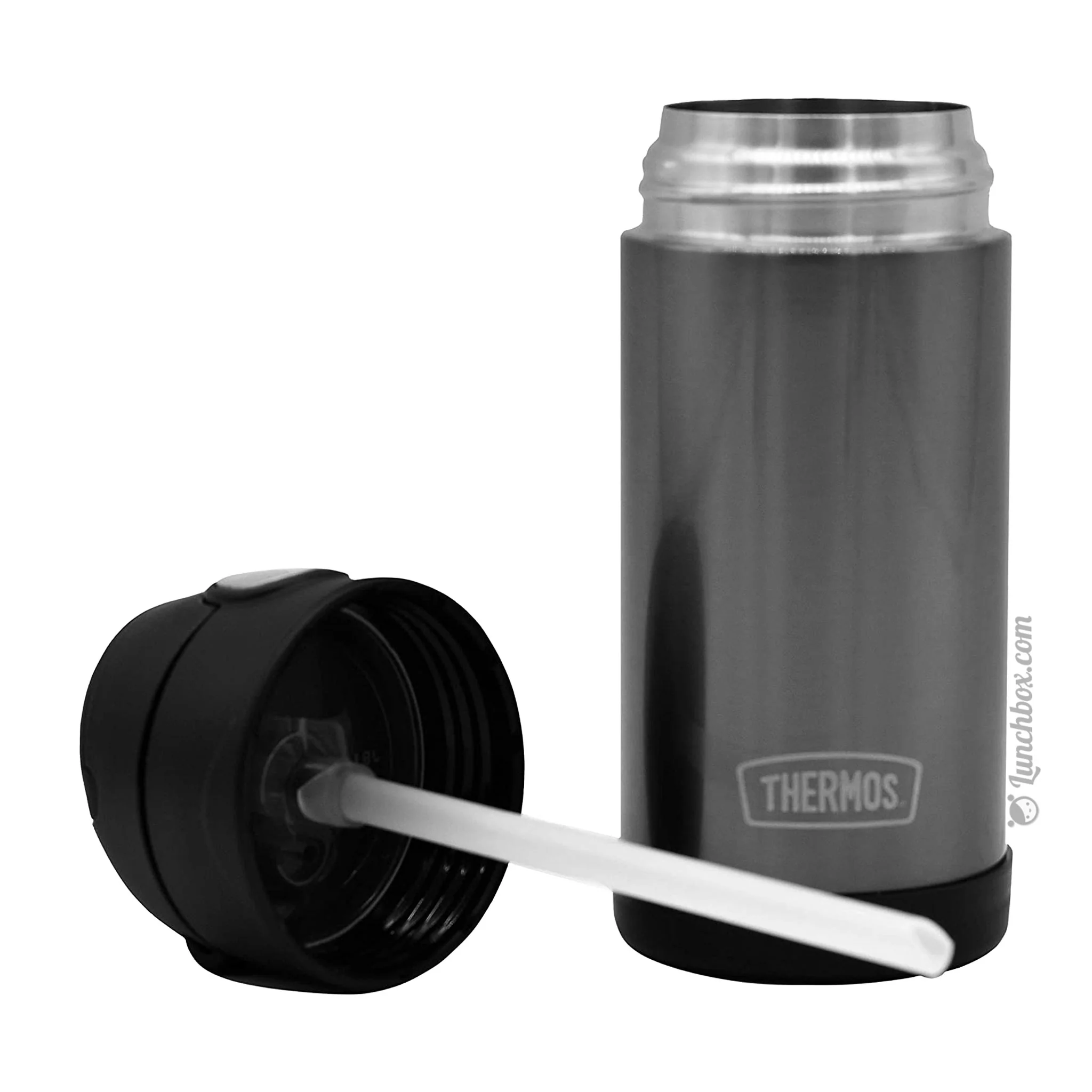 Kids Drink Thermos Bottle - Black - Image 2