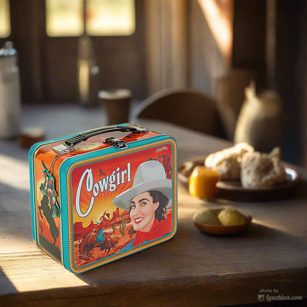 Cowgirl Metal Lunch Box - Image 6