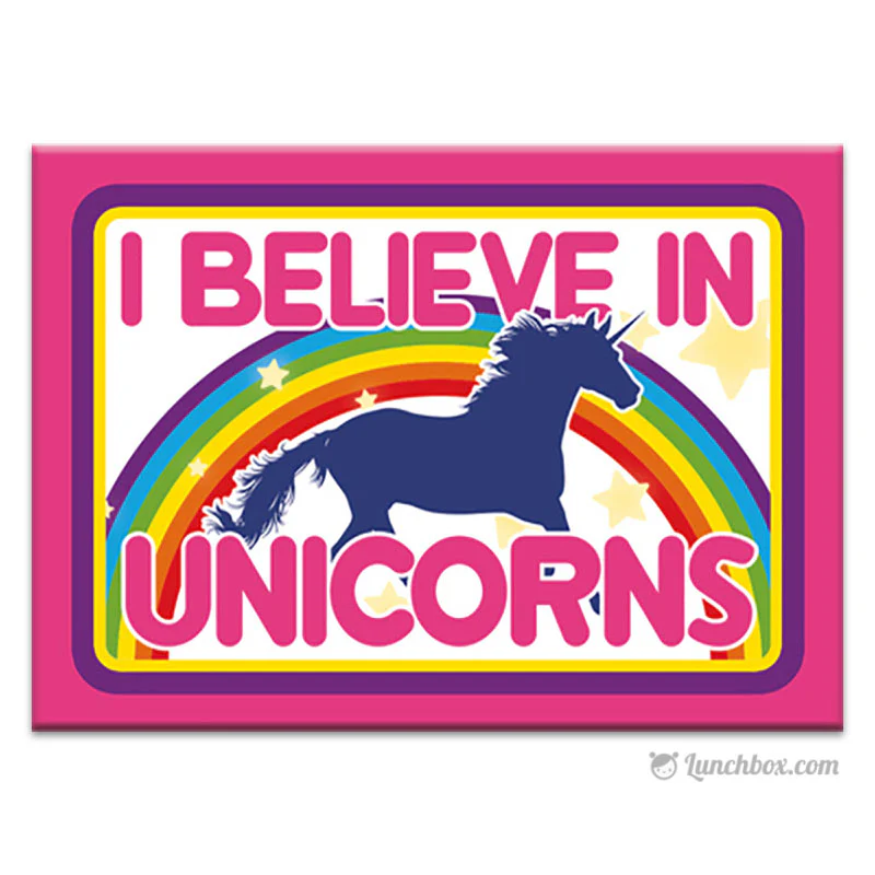 Custom Lunch Box - I Believe in Unicorns - Image 2