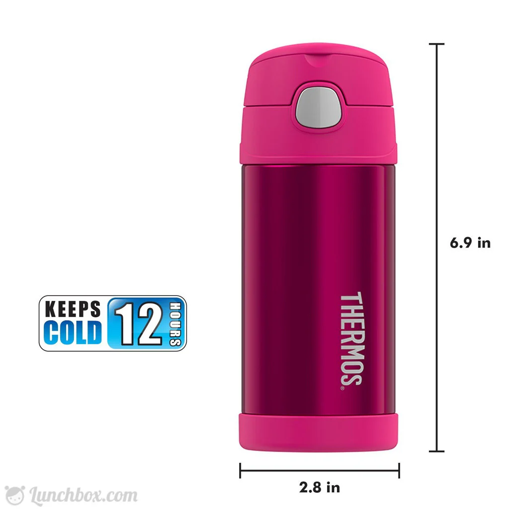Kids Drink Thermos Bottle - Pink - Image 4