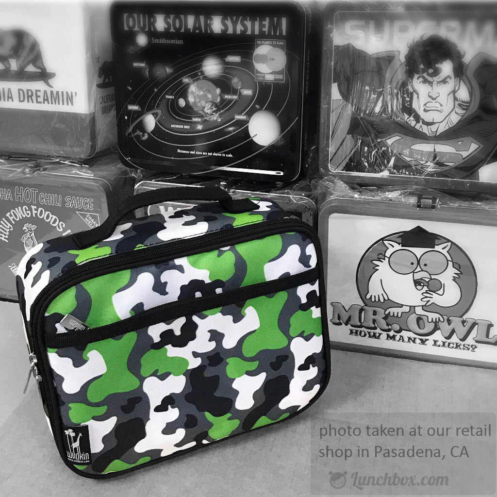 Green Camo Insulated Lunch Box - Image 5