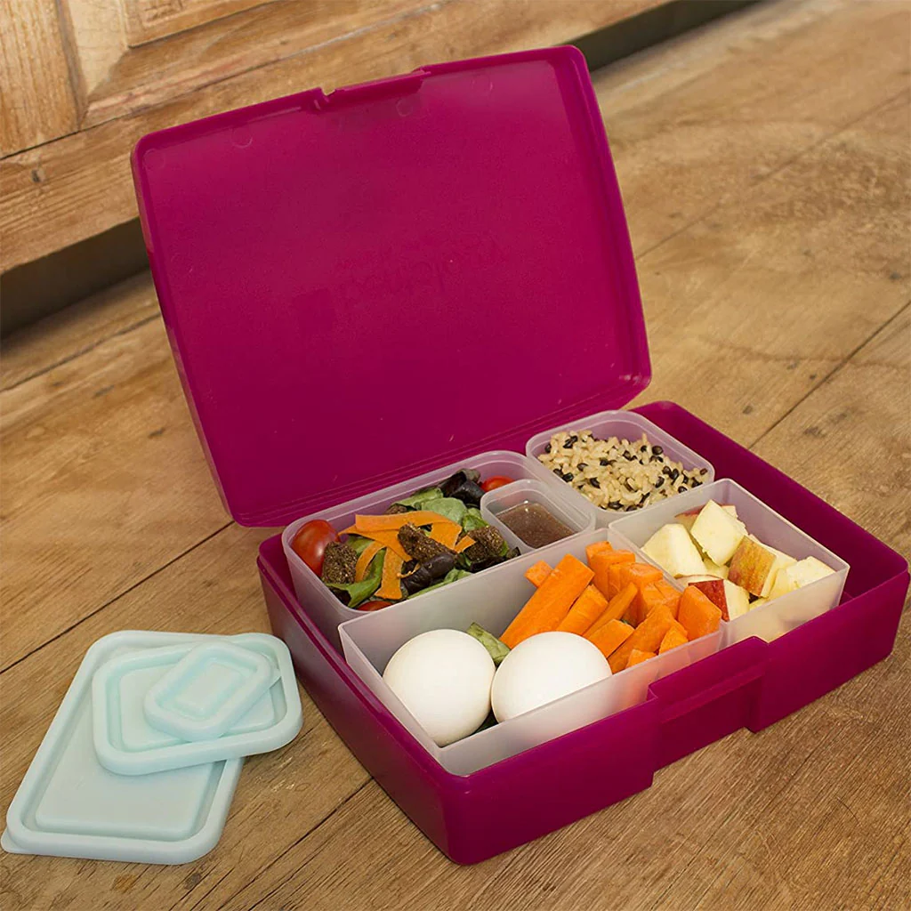 Classic Bento Lunch Box - Raspberry Blue - Image 5