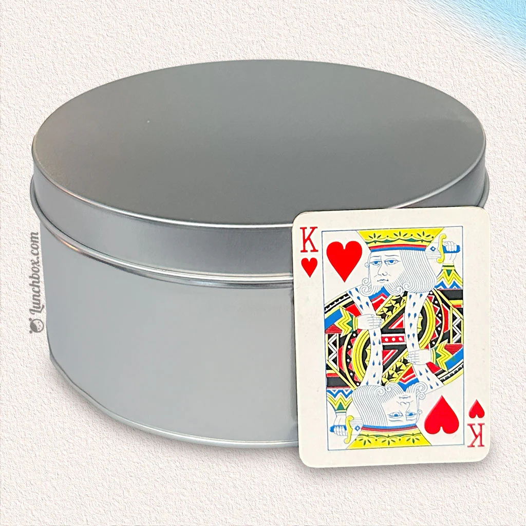Large Round Tin Box - Image 2