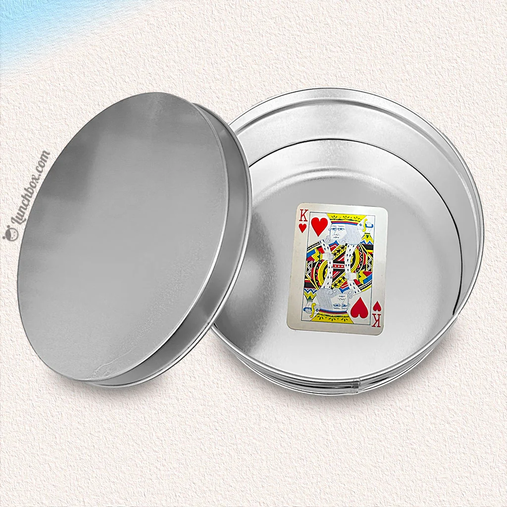Large Round Tin Box - Image 4