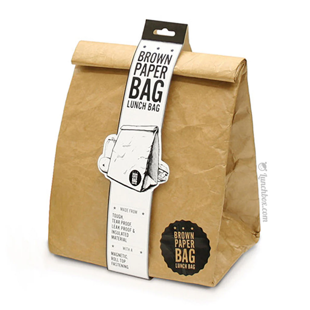 Insulated Brown Lunch Bag - Image 2