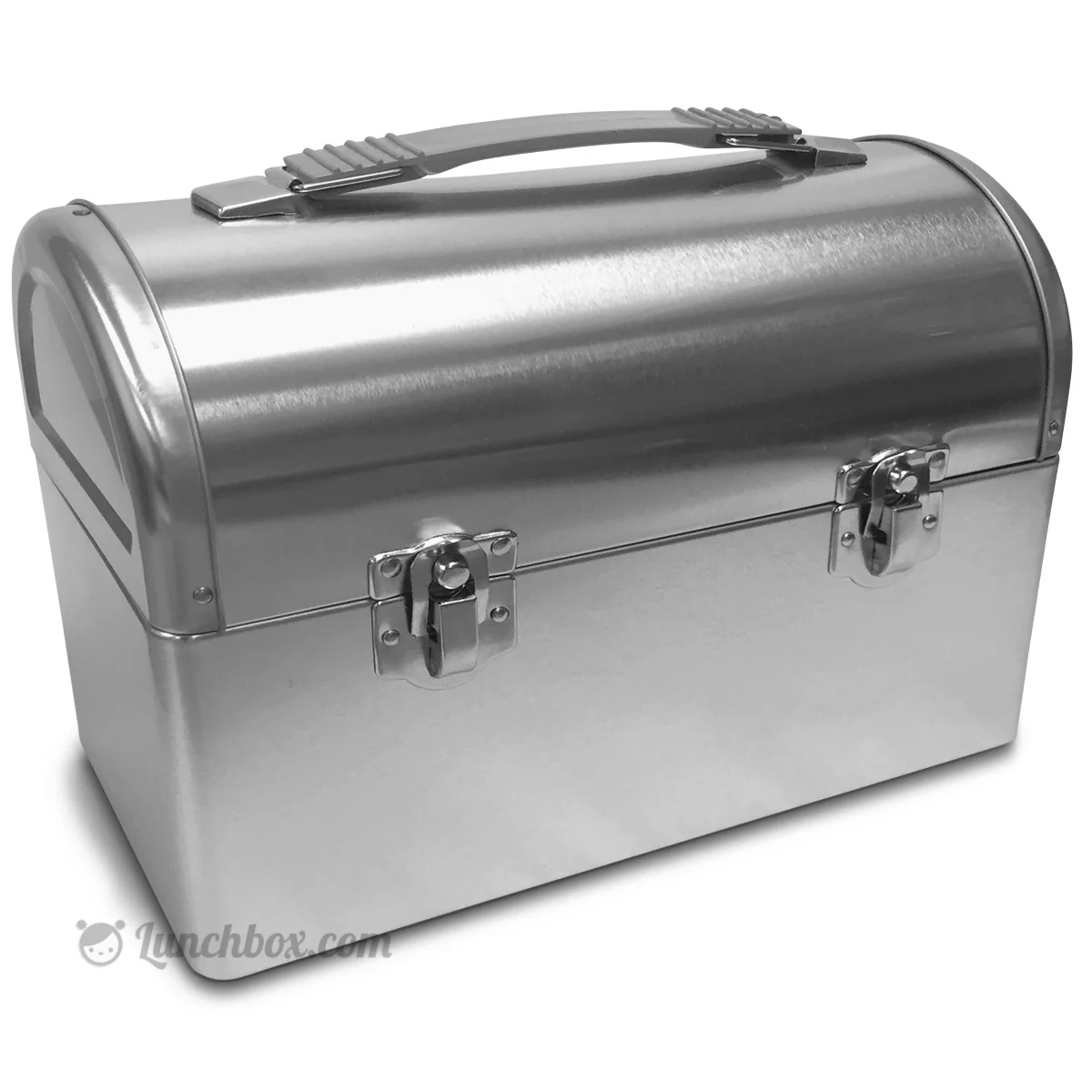 Plain Metal Dome Lunch Box - Silver - Image 10