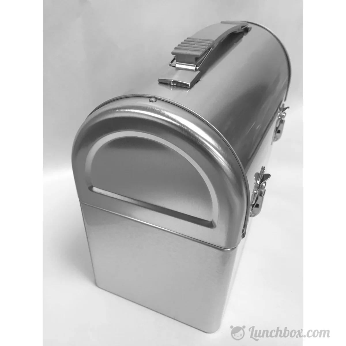 Plain Metal Dome Lunch Box - Silver - Image 4