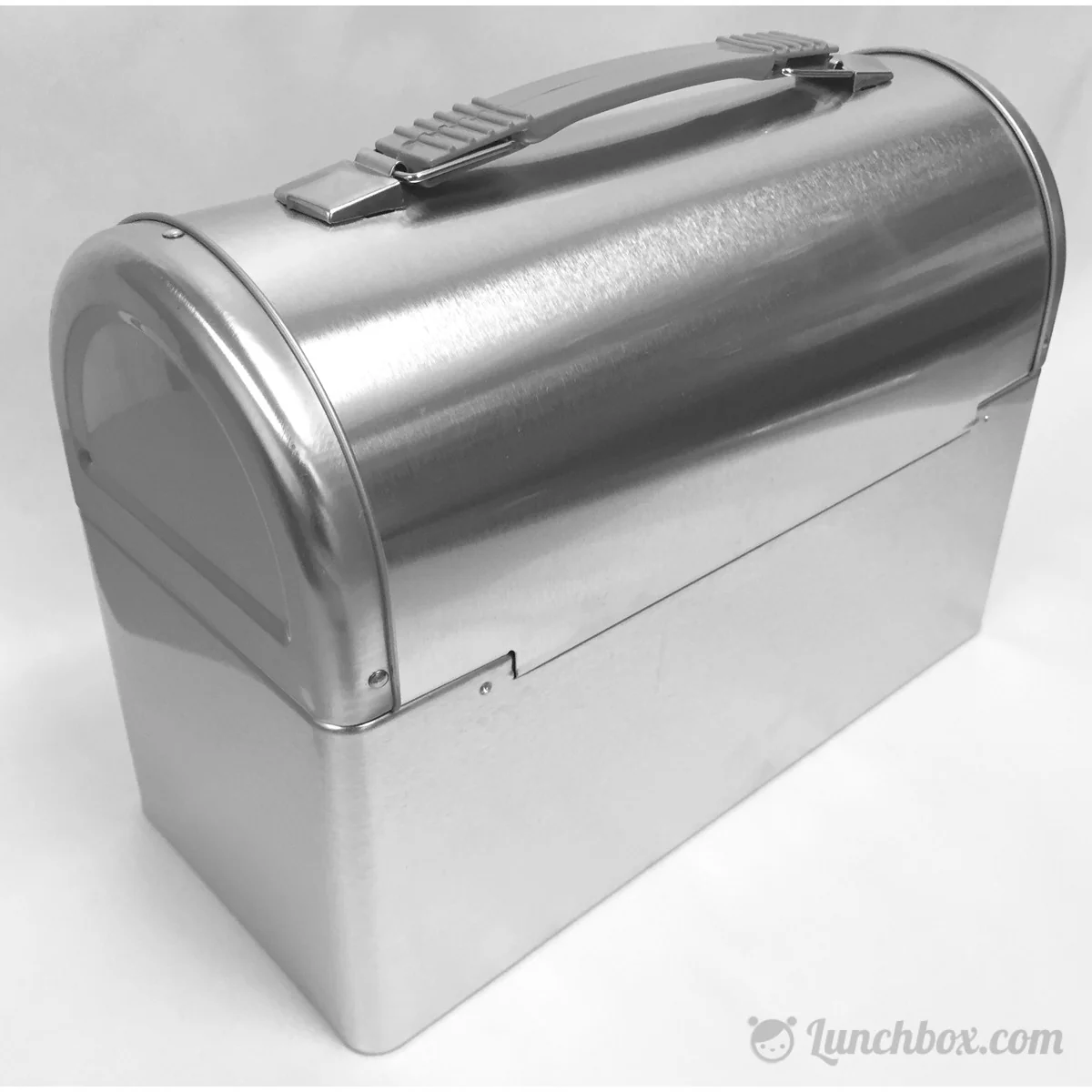 Plain Metal Dome Lunch Box - Silver - Image 5