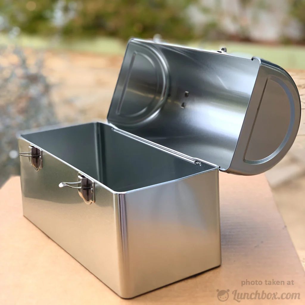 Plain Metal Dome Lunch Box - Silver - Image 7
