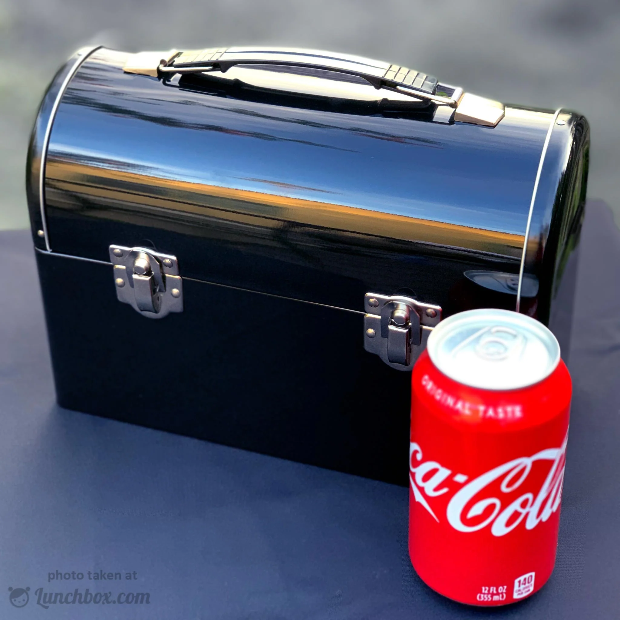 Plain Metal Dome Lunchbox - Black - Image 10