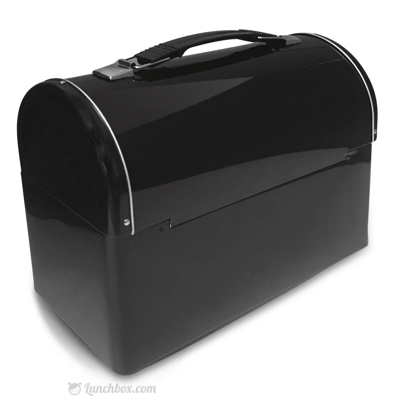 Plain Metal Dome Lunchbox - Black - Image 4