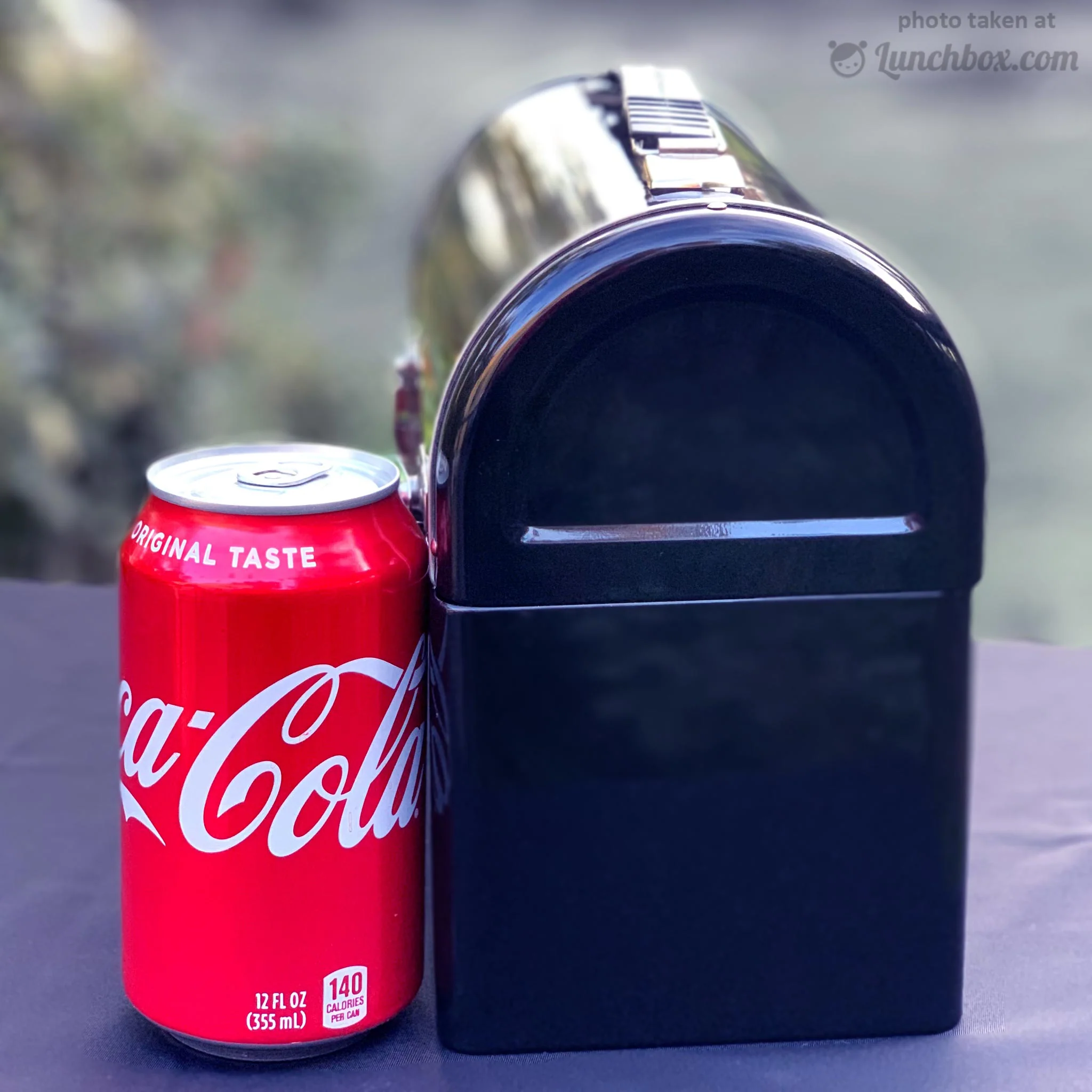 Plain Metal Dome Lunchbox - Black - Image 7