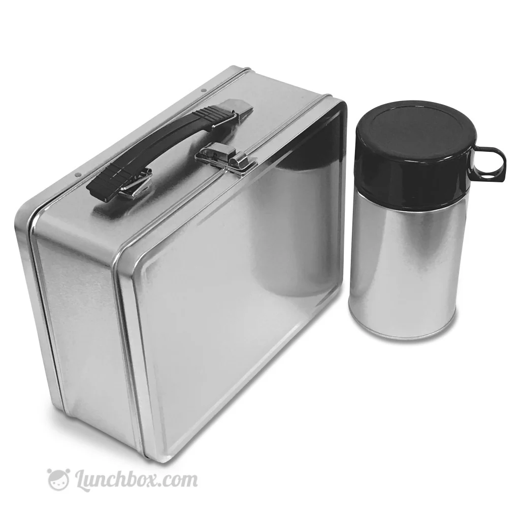 Plain Metal Lunch Box and Insulated Bottle - Image 6