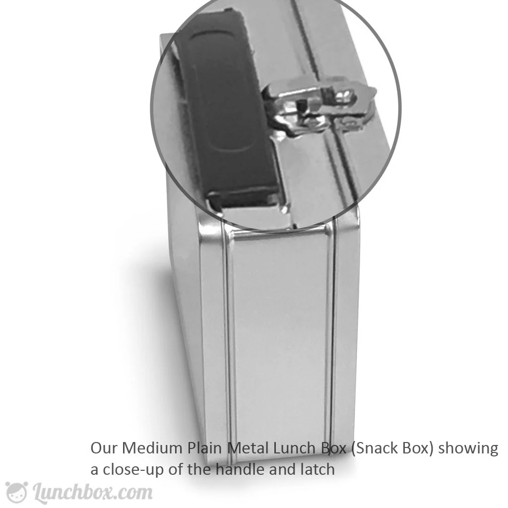Medium Plain Metal Lunch Box - Image 5