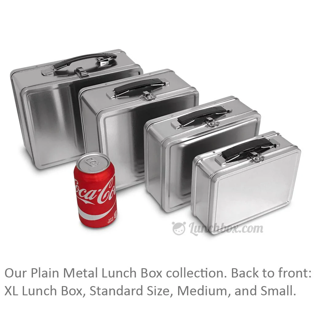 Medium Plain Metal Lunch Box - Image 6
