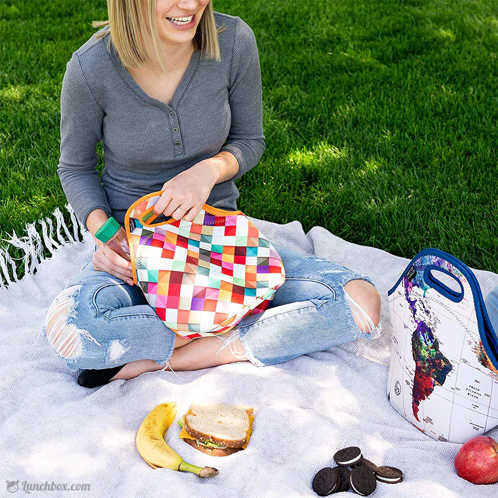 Rainbow Diamonds Insulated Lunch Bag - Image 3