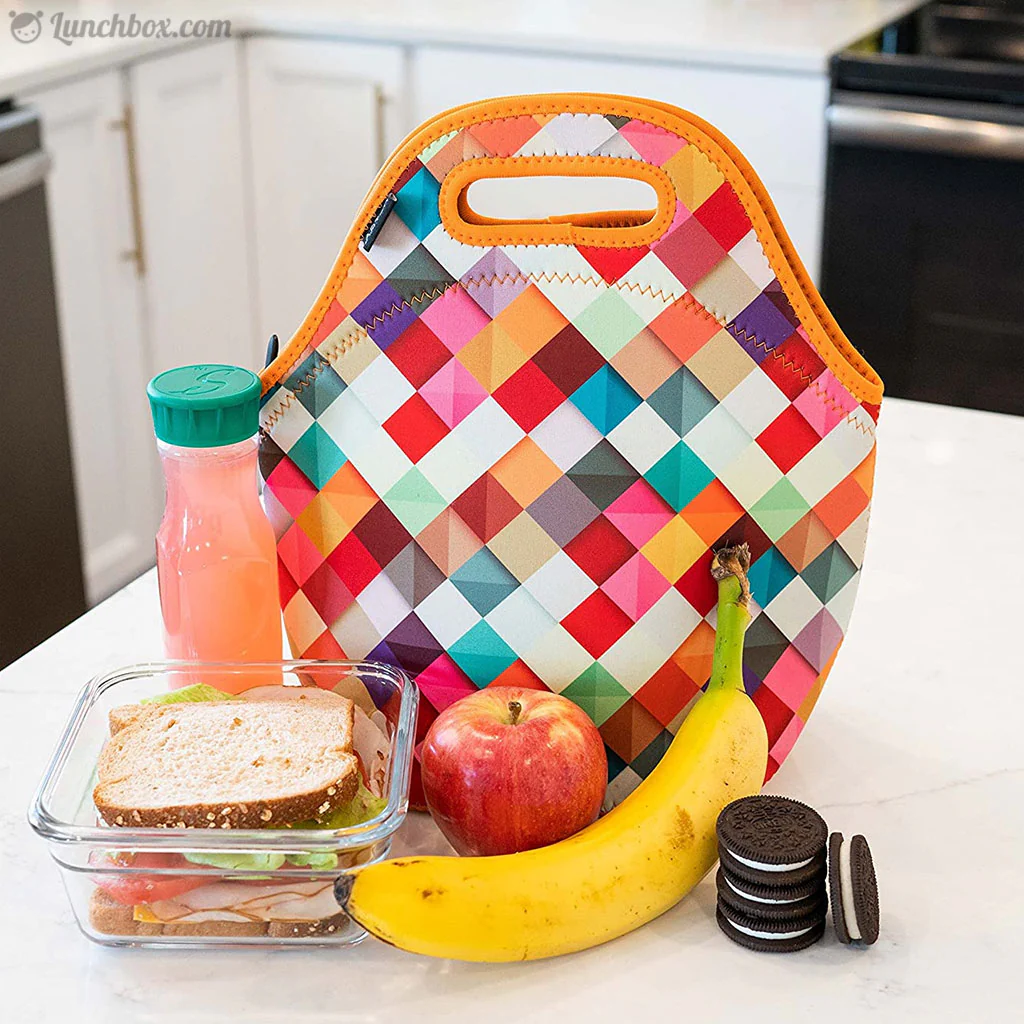 Rainbow Diamonds Insulated Lunch Bag - Image 4