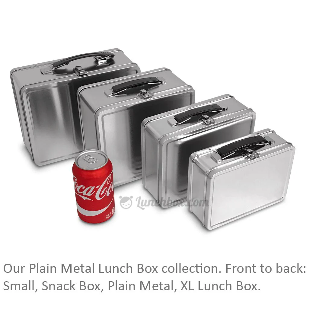 Small Plain Metal Lunch Box - Image 4