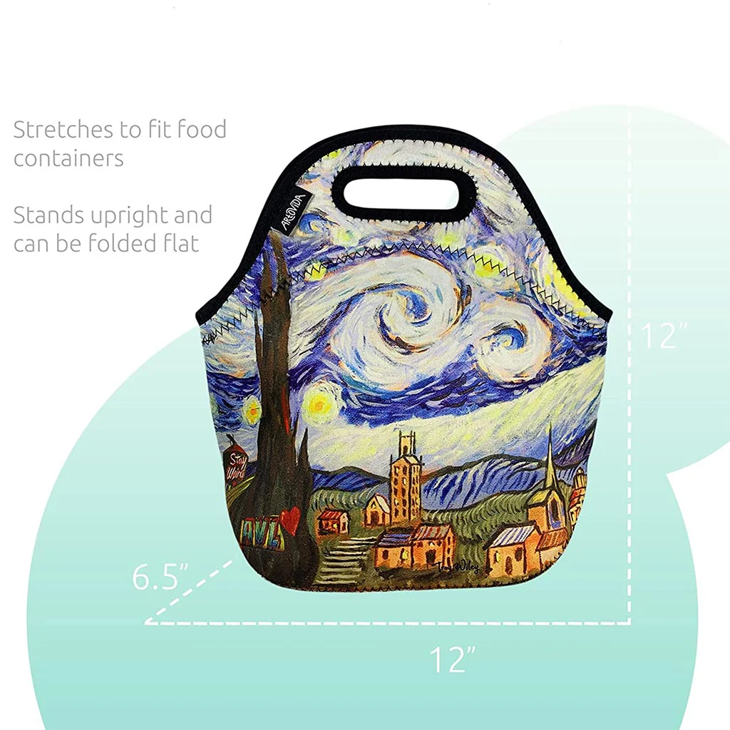Starry Night Insulated Lunch Bag - Image 4