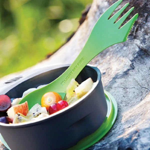 Tritan Spork with Knife - Image 6